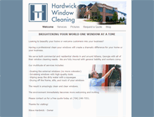 Tablet Screenshot of hardwickwindowcleaning.com